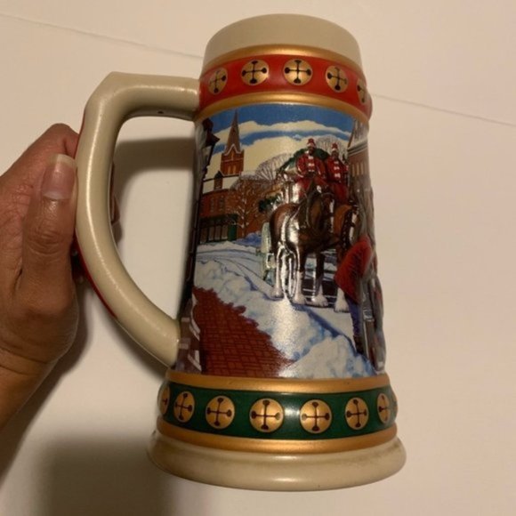 Vintage Anheuser-Busch Budweiser Holiday Stein - Picture 3 of 8